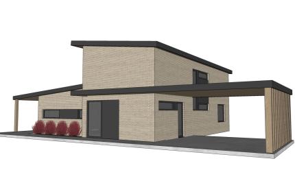 Exkluzívne ponúkame na predaj novostavbu moderného rodinného domu s dvomi bytovými jednotkami