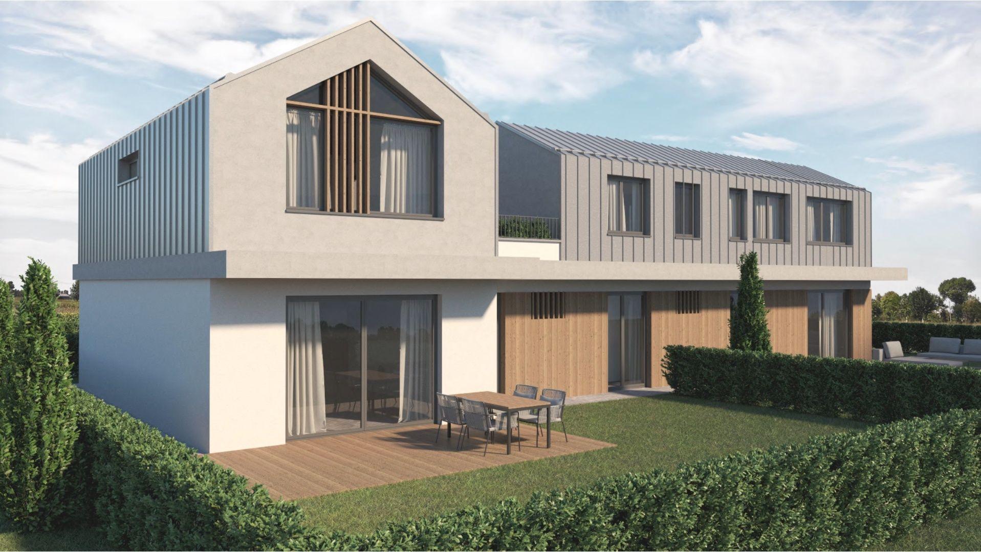 Exkluzívne ponúkame na predaj novostavbu moderného rodinného domu s dvomi bytovými jednotkami